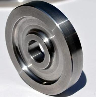High precision turned steel bearing pulley component